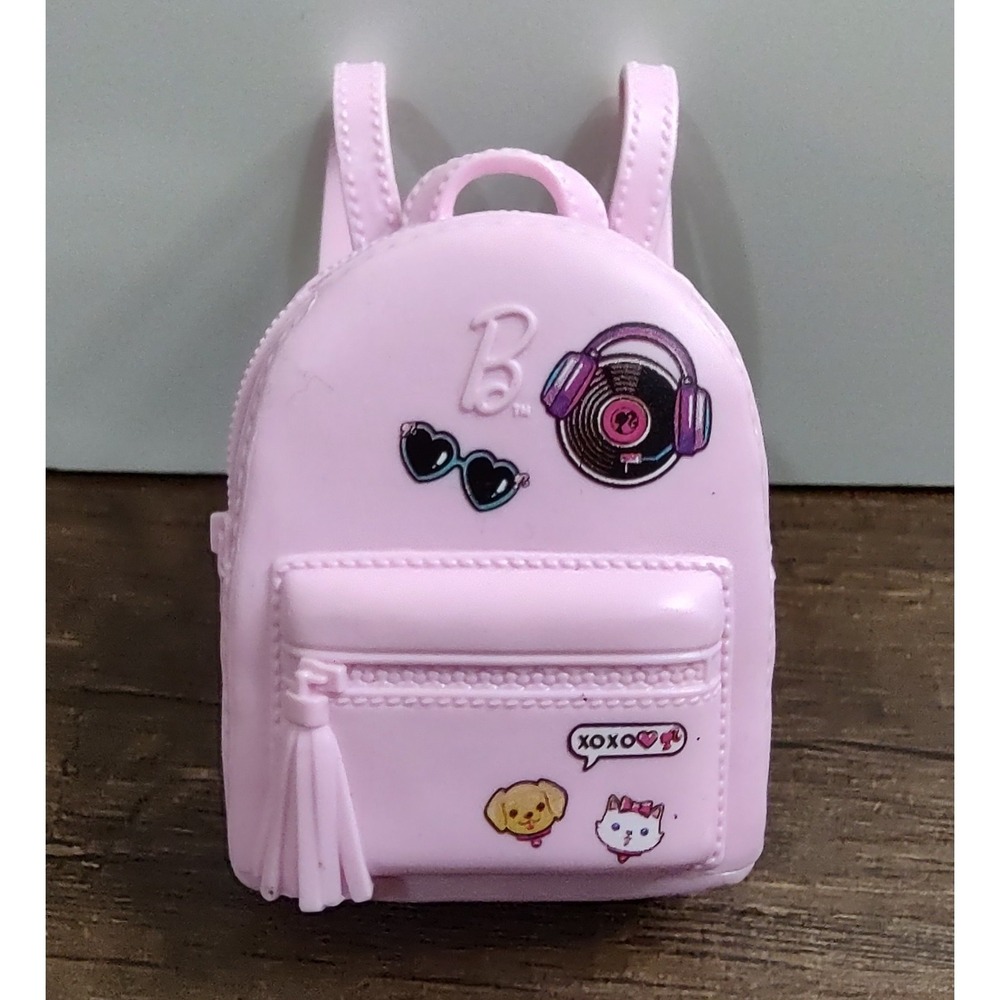 Mattel Barbie Backpack Fashionistas Travel Passport Knapsack Accessory Z10